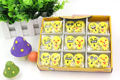 溫州信真文具 廠家直銷(xiāo)韓版可愛(ài)卡通表情橡皮擦，打造小學(xué)生文具禮品批發(fā)新選擇